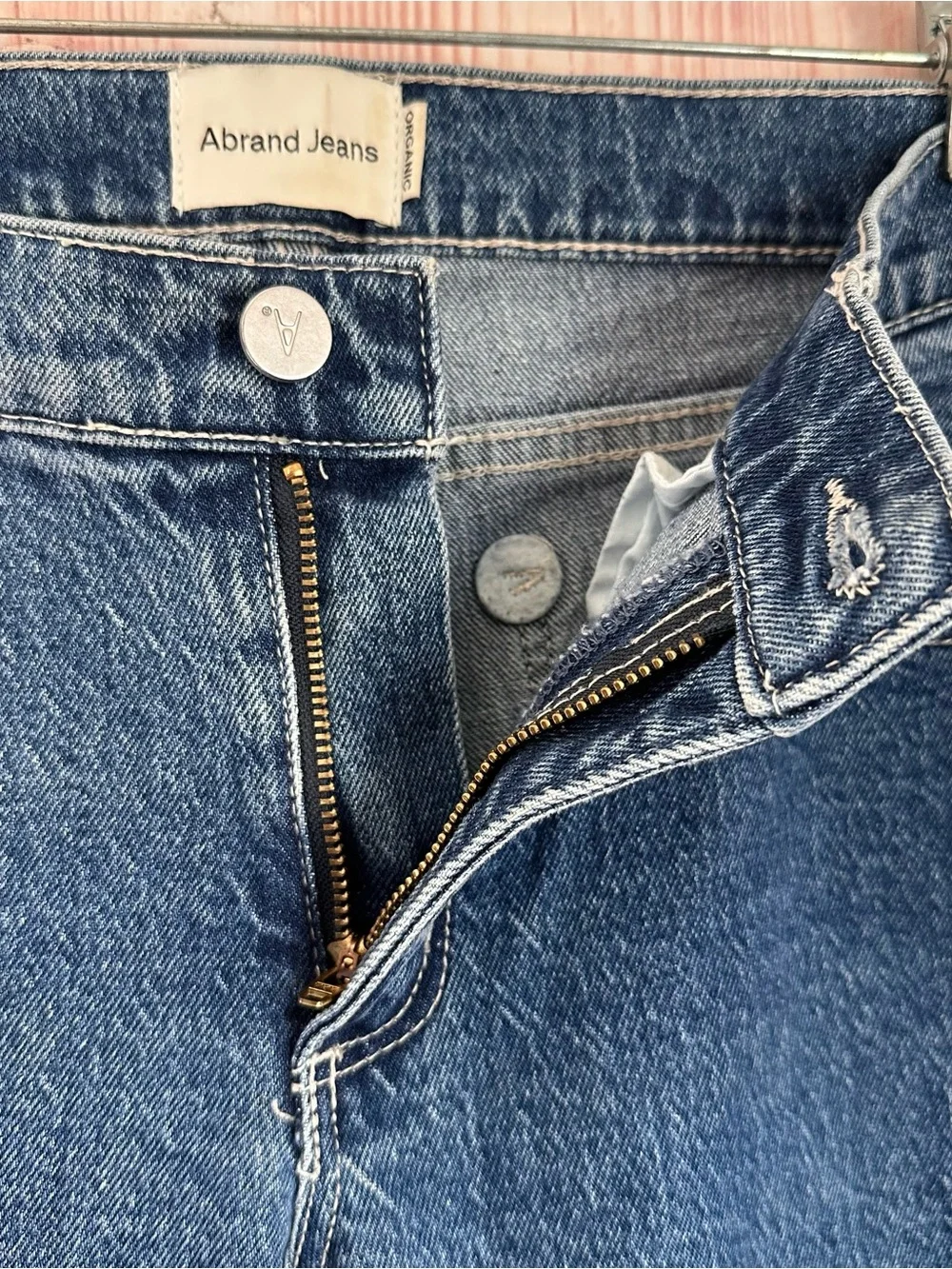Abrand Blue 99 Low Straight Low Rise Straight Leg Jeans Size 28